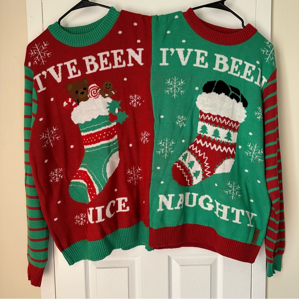 Typsy Elves Double Ugly Christmas Holiday Sweater